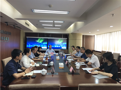 广西会议展览业协会会长胡志崇一行到集团对接合作事宜